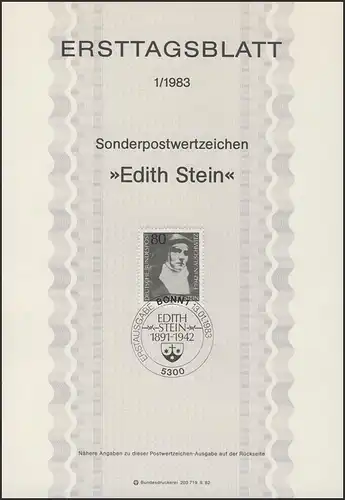 ETB 01/1983 Edith Stein.