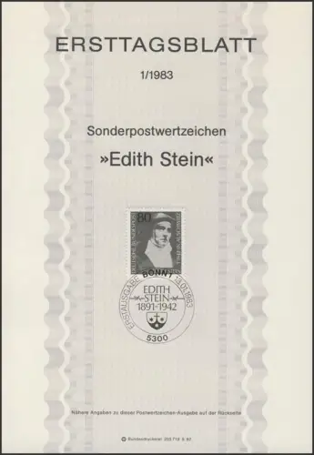ETB 01/1983 Edith Stein