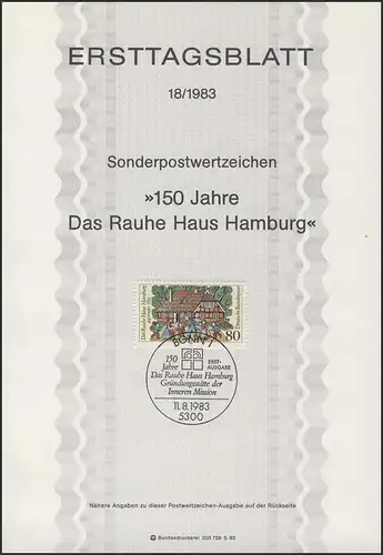 ETB 18/1983 Hambourg, Das Rahe Haus