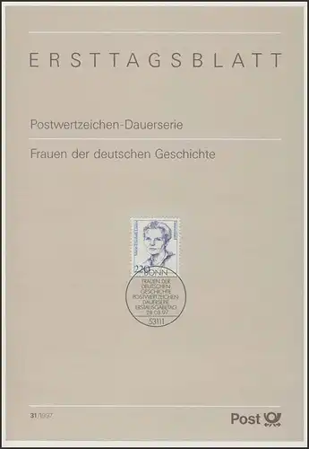ETB 31/1997 - Frauen: Marie-Elisabeth Lüders, Politikerin