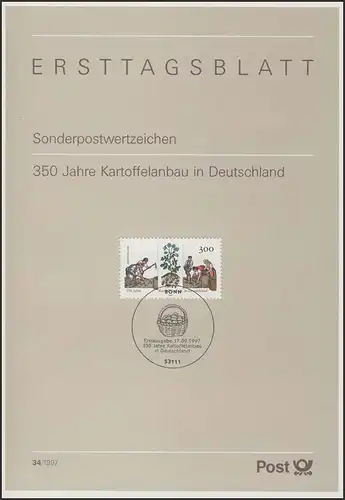 ETB 34/1997 - Culture de pommes de terre en Allemagne