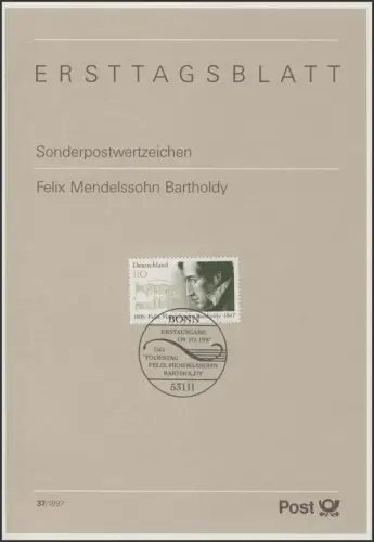 ETB 37/1997 Felix Mendelssohn Bartholdy, compositeur