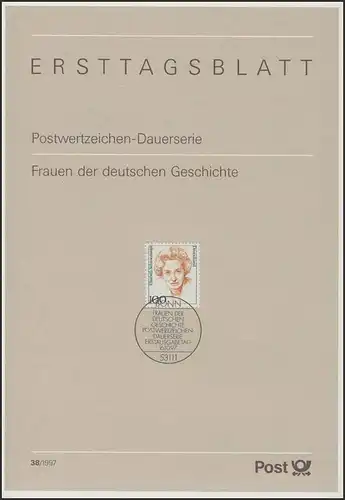 ETB 38/1997 Frauen: Elisabeth Schwarzhaupt, Politikerin