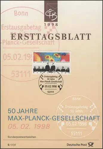 ETB 06/1998 Max-Planck-Gesellschaft, Sciences