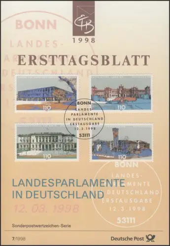 ETB 07/1998 - Landesparlamente, Potsdam, Berlin, München