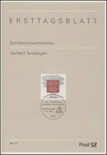 ETB 43/1997 - Gerhard Tersteegen, Dichter