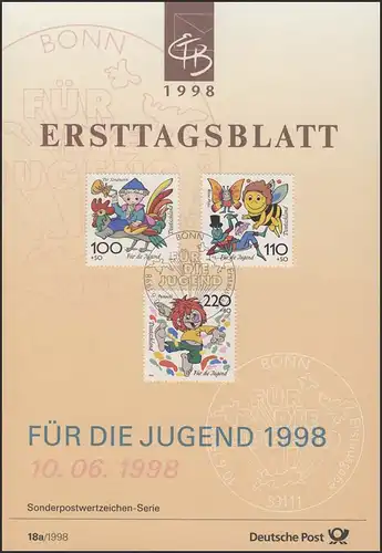 ETB 18+18a/1998 Maus, Sandmann, Maja, Pumuckl, Blaubär