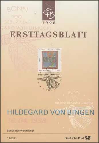 ETB 11/1998 Hildegard von Bingen, Mystikerin