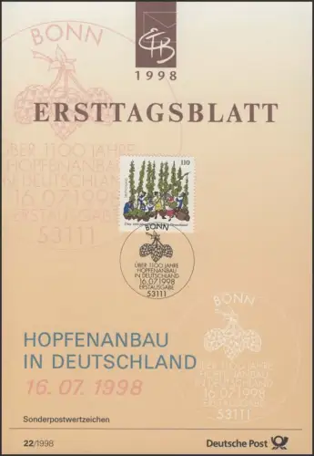 ETB 22/1998 Hopfenanbau