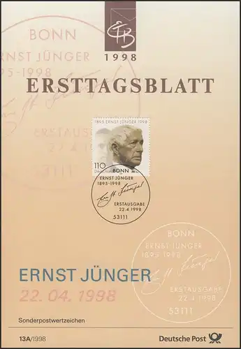 ETB 13A/1998 - Ernst Jünger