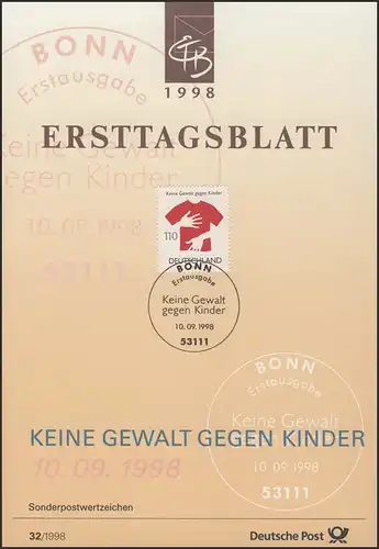 ETB 32/1998 - Keine Gewalt gegen Kinder