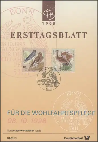 ETB 34+34a/1998 Wofa: Bedrohte Vogelarten