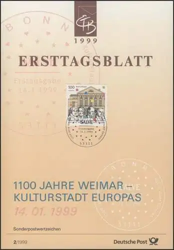 ETB 02/1999 Weimar Kulturhauptstadt