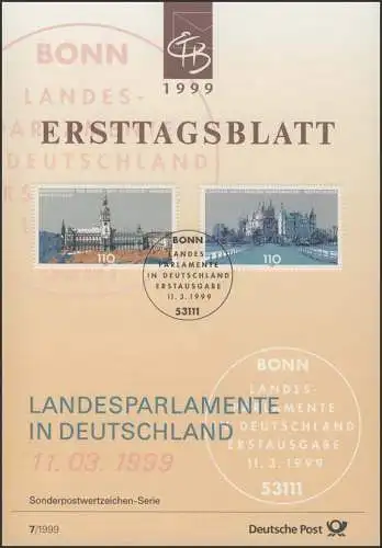 ETB 07/1999 - Landesparlament, Hambourg, Schwerin