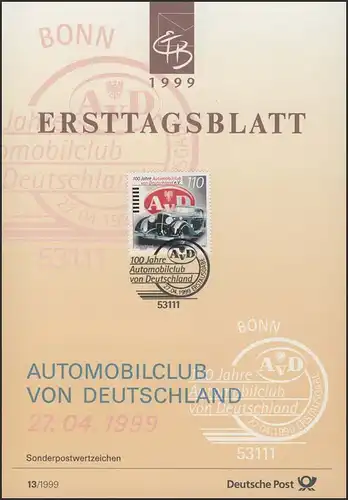 ETB 13/1999 - Automobile Club AvD