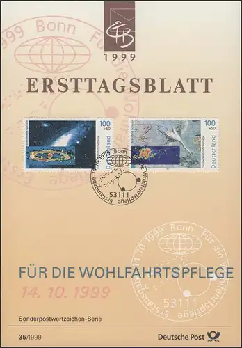 ETB 35+35a/1999 Wofa: Kosmos, mit Hologrammfolie