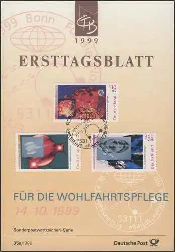 ETB 35+35a/1999 Wofa: Kosmos, mit Hologrammfolie