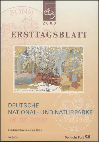 ETB 16/2000 - Block: Nationalpark Hainich