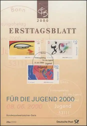 ETB 25+25a/2000 Jugend: EXPO, Afrika, Rucksacktourist