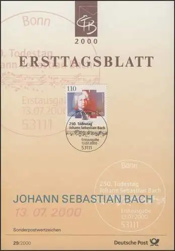 ETB 29/2000 Johann Sebastian Bach, Komponist