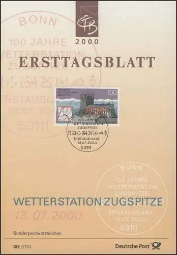 ETB 30/2000 Wetterstation, Zugspitze