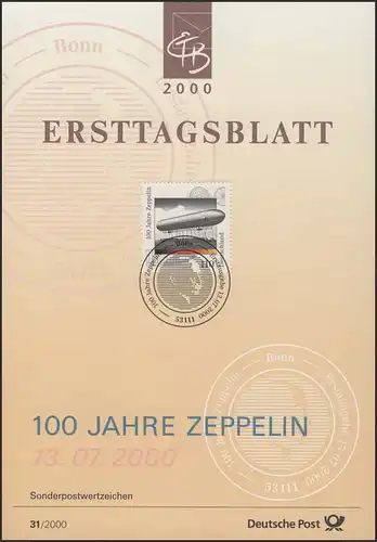 ETB 31/2000 Zeppelin, Luftschiffe