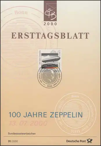 ETB 31/2000 Zeppelin, dirigeables