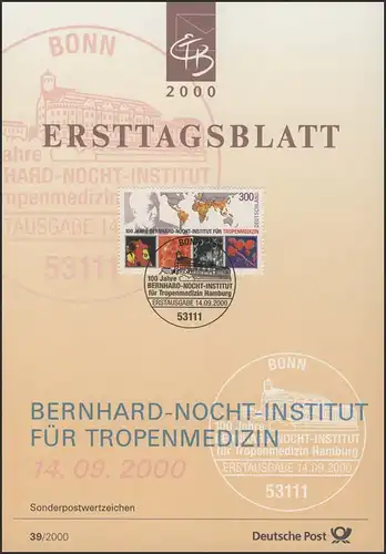 ETB 39/2000 Bernhard-Nocht-Institut, Hambourg