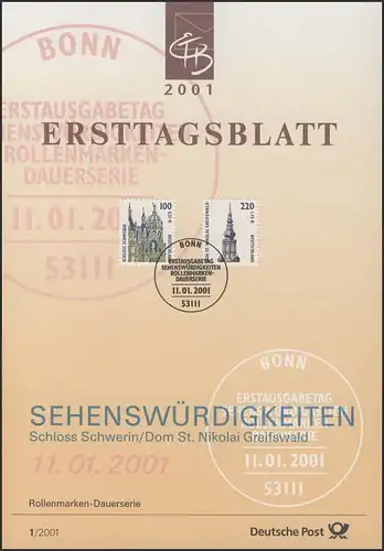 ETB 01/2001 SWK: Château Schwerin, StNikolai, Greifswald