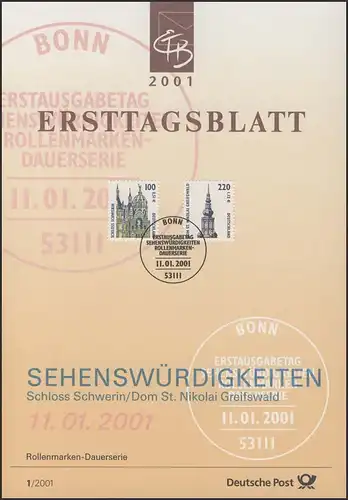 ETB 01/2001 - SWK: Schloß Schwerin, St. Nikolai Greifswald