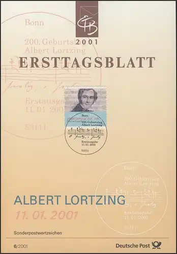 ETB 06/2001 Albert Lortzing, Komponist
