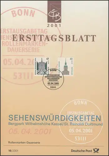 ETB 16/2001 SWK: Bergpark Wilhelmshöhe, Kirche Dortmund