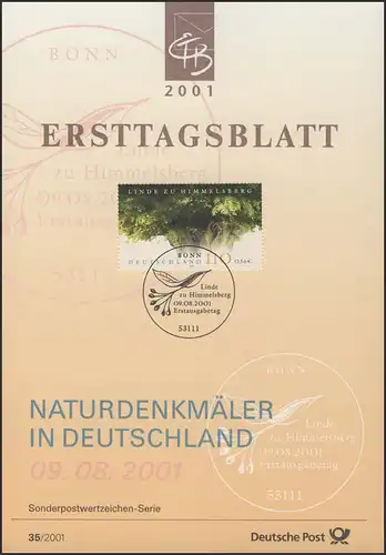 ETB 35/2001 Naturdenkmal, Linde von Himmelsberg