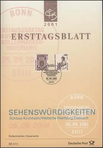 ETB 37/2001 SWK: Fuggerschloß, Kirchheim, Wartburg