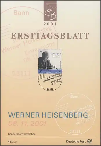 ETB 48/2001 - Werner Heisenberg, Physiker