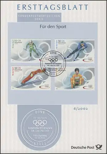 ETB 06/2002 - Aide sportive: Jeux olympiques d'hiver, luge