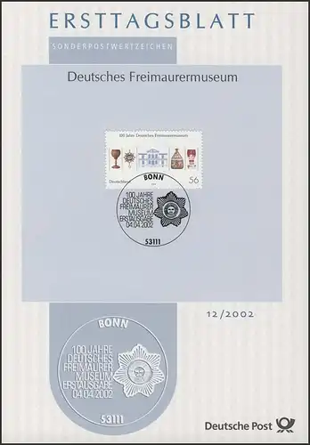 ETB 12/2002 Freimaurermuseum, Bayreuth