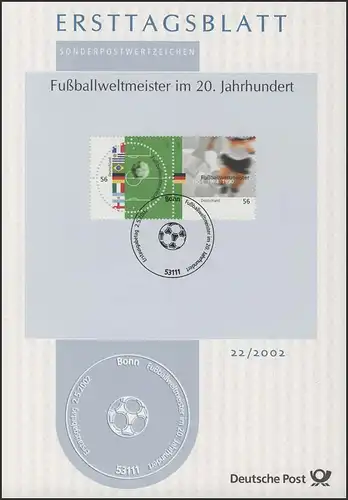 ETB 22/2002 - Fußballweltmeister (runde Marke)