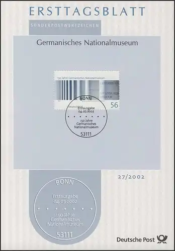 ETB 27/2002 - Musée national allemand, Nuremberg