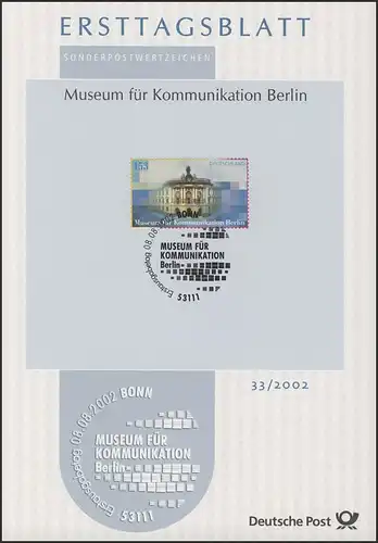 ETB 33/2002 - Musée de la Communication, Berlin