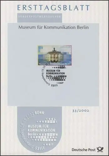 ETB 33/2002 - Musée de la Communication, Berlin