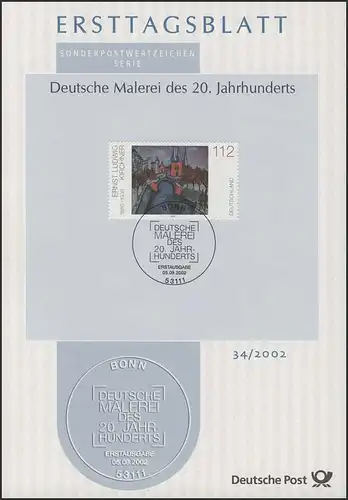 ETB 34/2002 - Peinture, Ernst Ludwig Kirchner