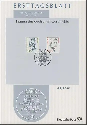 ETB 45/2002 - Femmes, von Droste-Hülshoff, Hildegard Knef