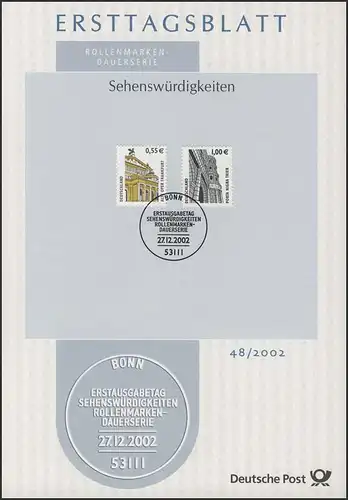 ETB 48/2002 - SWK: Alte Oper, Frankfurt, Porta Nigra