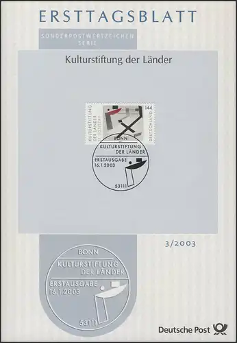 ETB 03/2003 Kulturstiftung der Länder - El Lissitzky