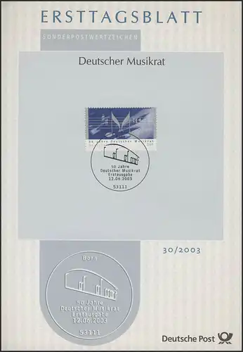 ETB 30/2003 Conseiller musical allemand.
