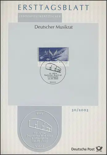 ETB 30/2003 Deutscher Musikrat