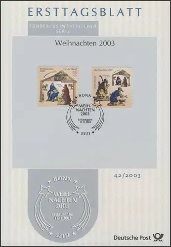 ETB 42/2003 Weihnachten, Heilige Familie / Anbetung der Hirten