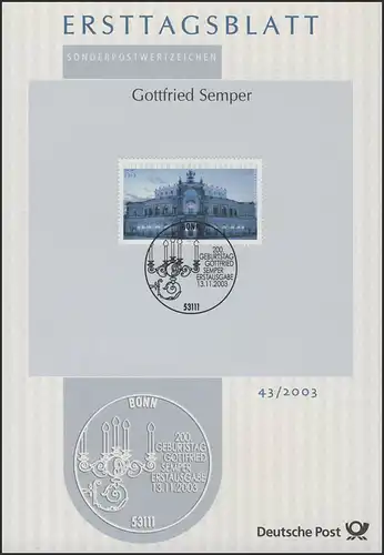 ETB 43/2003 Gottfried Semper, architecte