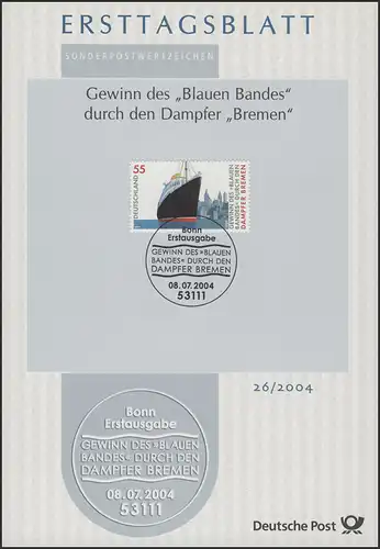 ETB 26/2004 - Bénéfice du Bleu de la Bande par la Brême
